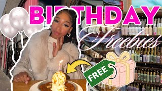 Birthday Freebies | Everything I got for FREE on my BIRTHDAY! 