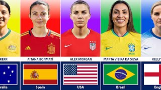 Greatest Women’s Football Players From Different Countries