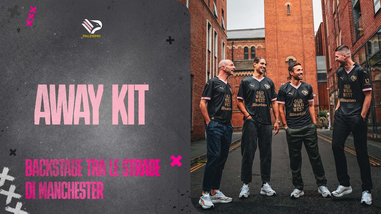 La seconda maglia del Palermo: il backstage tra le vie di Manchester