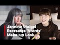 Jannine Weigel Recreates Words Make Up Look