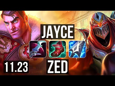 JAYCE vs ZED (MID) | 70% winrate, 8/2/4 | KR Master | 11.23
