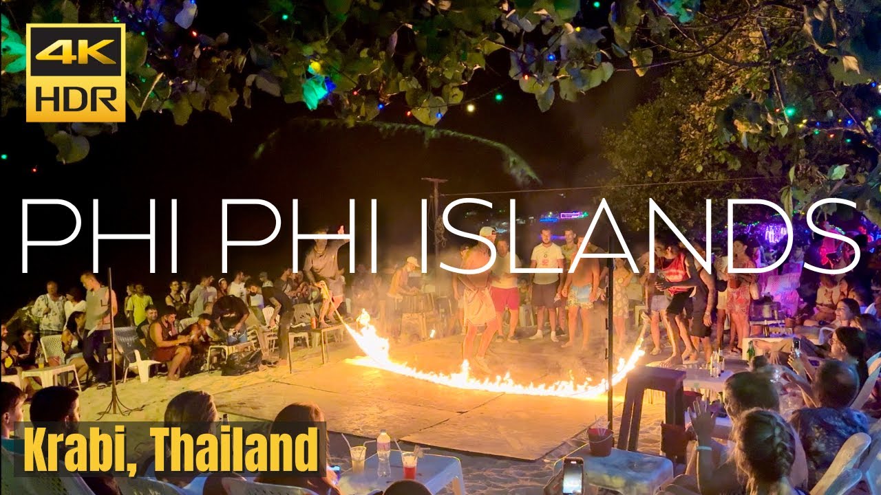 Experience fire night show at Phi Phi beaches.