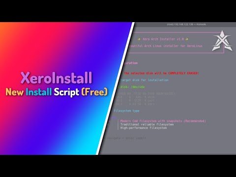 New Xero Install Script ! Install #XeroLinux Free !!!!!