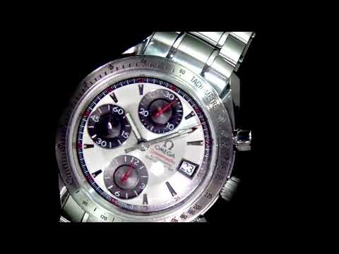 Men's Stainless Steel Omega Speedmaster Date Automatic Chronograph