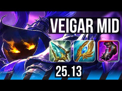 VEIGAR vs AKSHAN (MID) | 4/0/6 | KR Diamond | 25.13