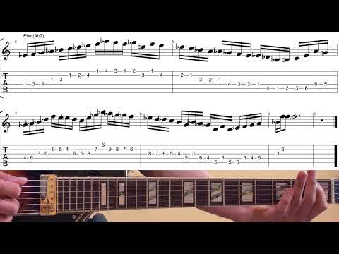 Ebm(Ab7) jazz Exercise - Wes Montgomery, George Benson, Pat Martino