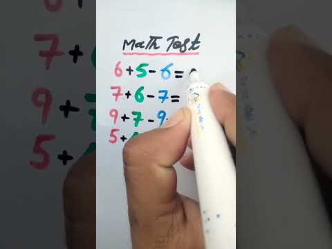 5+4-5=? Addition and subtraction test #challenge #testandlearn #mathstricks #mathematics #mathtest
