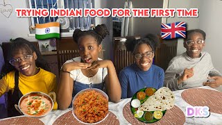 AFRICAN GIRLS TRYING  INDIAN FOOD FOR THE 1ST TIME AND THEY LIKE IT