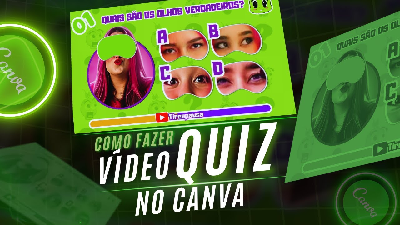 (PASSO A PASSO)Como fazer vídeos de QUIZ profissional no CANVA/FACÍL #quizviral  #canaldequiz #canva
