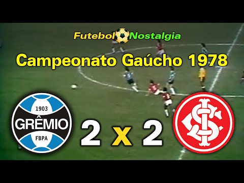 Grêmio 2 x 2 Internacional-RS - 10-09-1978 (Campeonato Gaúcho)
