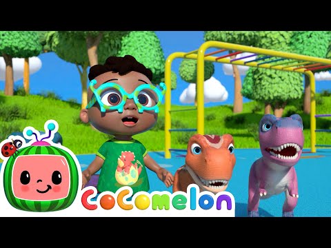 Playground Imagination Adventure: 10 Little Dinos | Cocomelon | Fun Cartoons For Kids | Moonbug Kids
