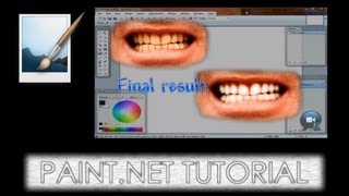 preview picture of video 'Paint.NET tutorial number 77 - How to whiten teeths'