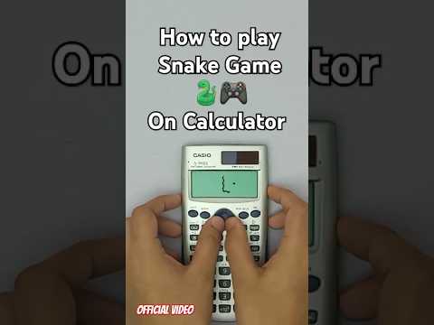 😁 Playing 🐍Snake🐍 game on calculator 😜 #shorts  #viral #casio