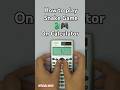 Playing Snake Game On Calculator Official Video Shorts Viral Casio Calculator Gaming