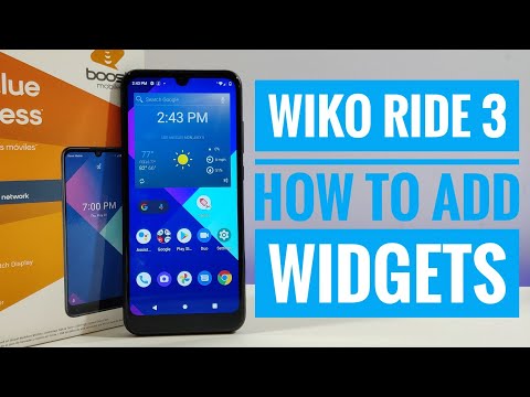 Wiko Ride 3 - How to add widgets to home screen