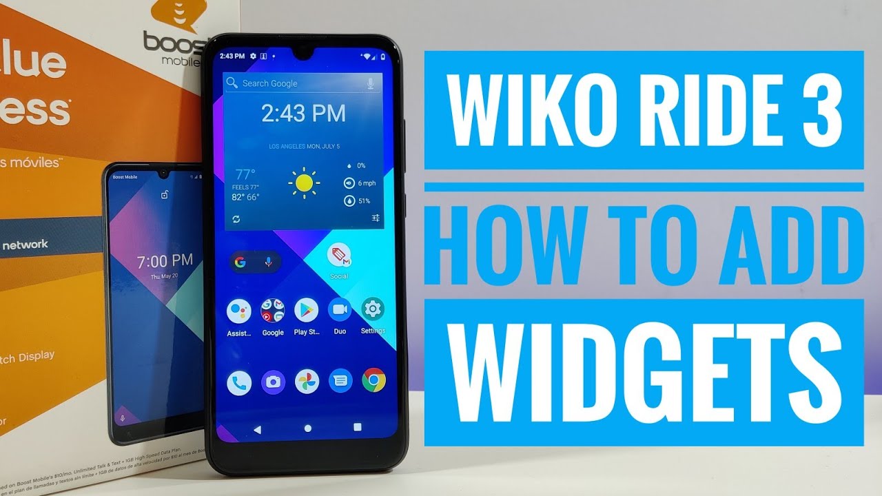 Wiko Ride 3 - How to add widgets to home screen