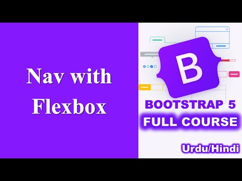 Nav with Flexbox in Bootstrap | Bootstrap tutorial for Beginners