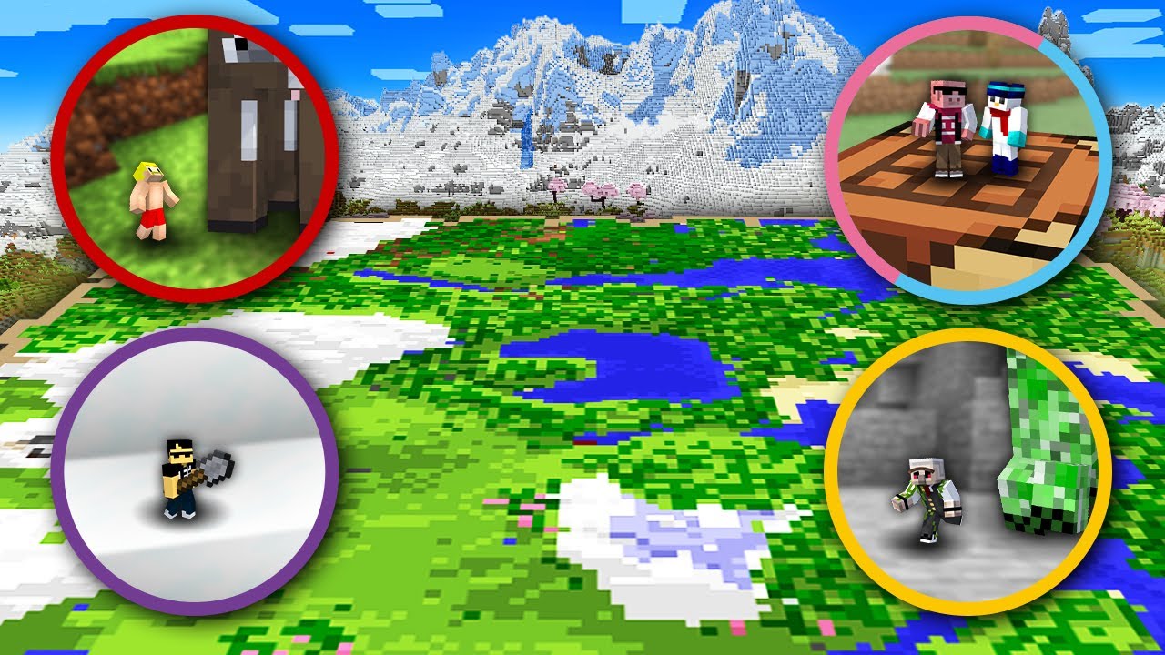 体力と手持ちが共有の世界で全員合流するまで終われません！ミニミニ編【マイクラ】