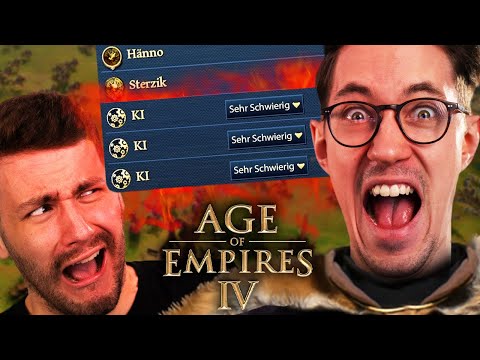 Mit @Sterzik gegen 3 SEHR SCHWERE KI's | Age Of Empires 4