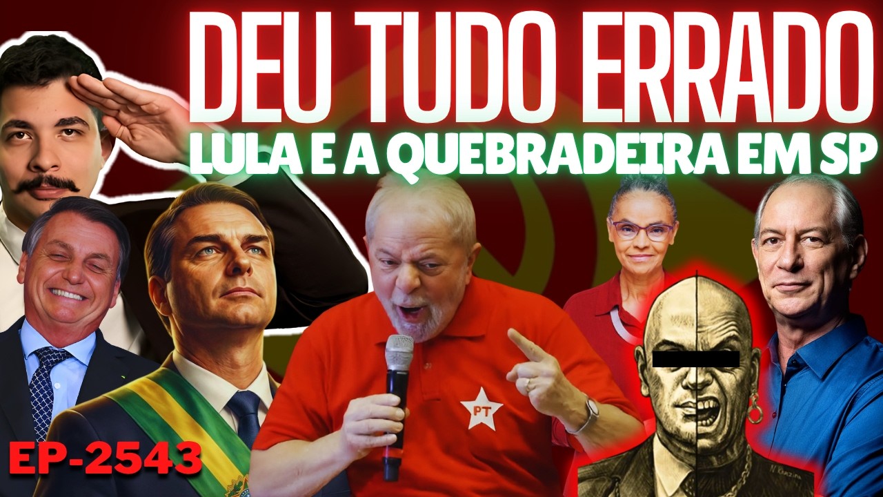 Deu TUDO ERRADO: Lula e a QUEBRADEIRA em São Paulo + Gilmar Largando a Mão de Moraes?