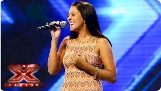 Stephanie Woods sings Songbird by Eva Cassidy - Arena Auditions Week 3 - The X Factor 2013