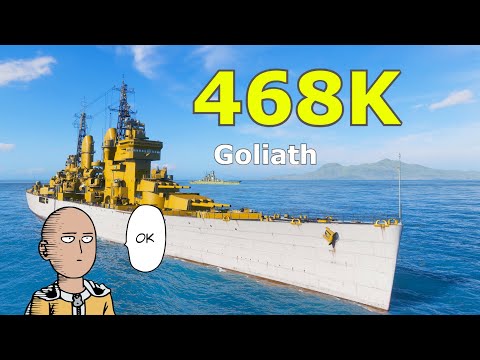 World of WarShips Goliath - 468K Damage | NEW WORLD RECORD !