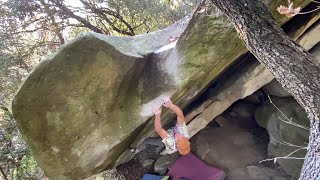 Video thumbnail of Double Bobble, 8b+. La Comarca