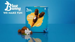 Blue Bunny Mini in size. Mighty in swirl.