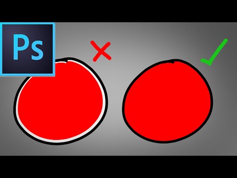 How to fill your line art in Photoshop without the paint bucket tool tutorial for digital painters