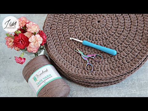 How to crochet a flat circle | Round Placemat I Crochet in the round | Beginner Friendly Crochet