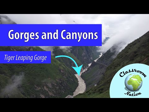 Formation of Gorges and Canyons