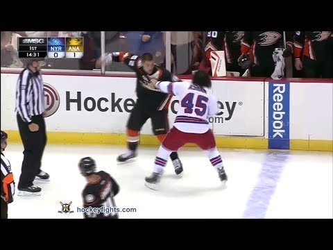 Arron Asham vs Patrick Maroon Oct 10, 2013