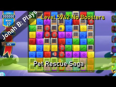 Pet Rescue Saga Level 5942 No Boosters