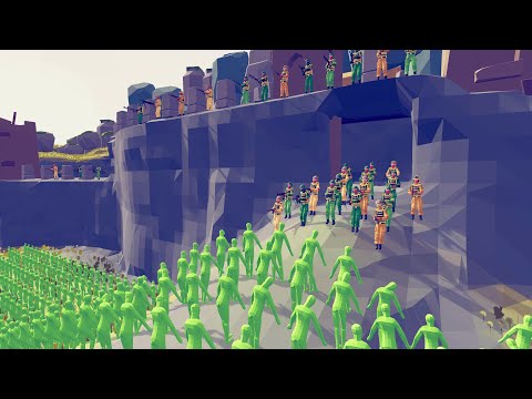 Zombies invaded the Helms Deep & Army Defend Castle - Totally Accurate Battle Simulator TABS