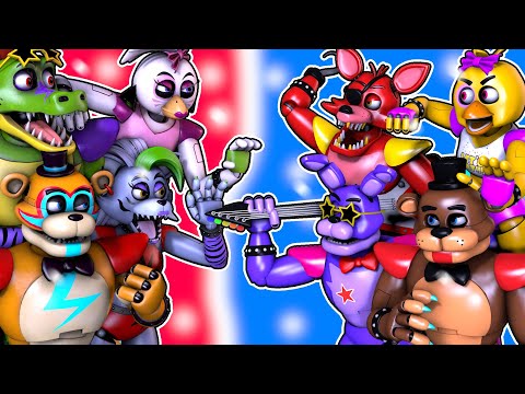 [SFM FNaF] Security Breach vs Glamrock Originals