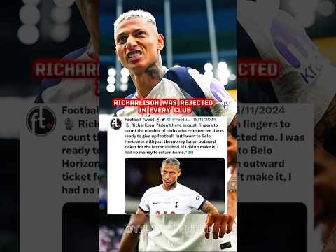 Richarlison’s Inspiring Story: How One Last Trial Changed His Life #football #nevergiveup #shorts
