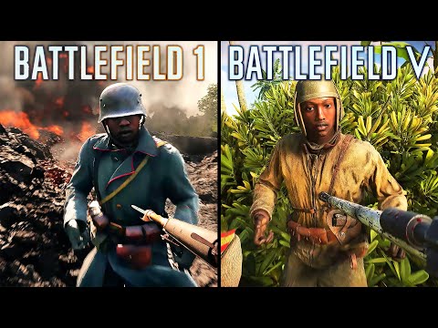 Battlefield 1 vs Battlefield 5 - Physics and Details Comparison