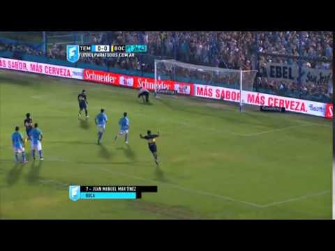 Boca 1 - Temperley 0 Gol Juan M. Martinez / Fecha 2 Torneo Julio H. Grondona 2015