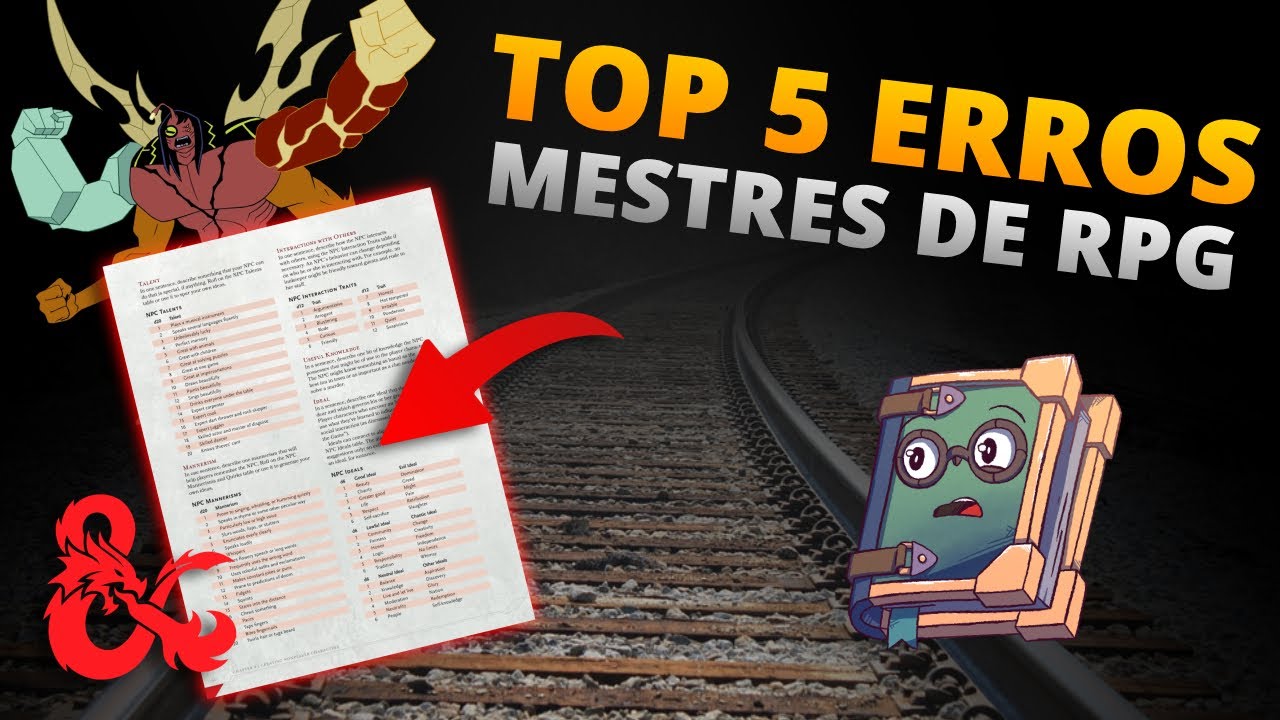 5 erros mais cometidos por MESTRES INICIANTES