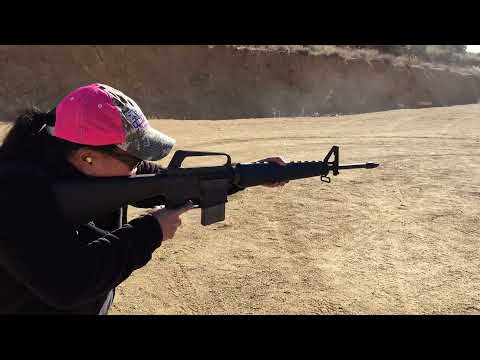 Shooting a Colt AR-15 SP1 in 5.56mm with Lightning Link installed