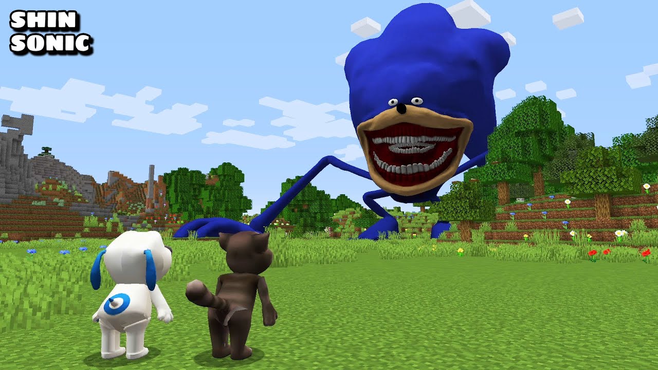 SURVIVING FROM SHIN SONIC in Minecraft - Gameplay - Coffin Meme