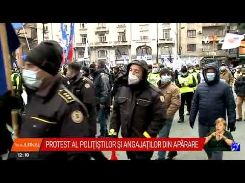 Sindicatele poliţiştilor organizează miting de protest în faţa Guvernului