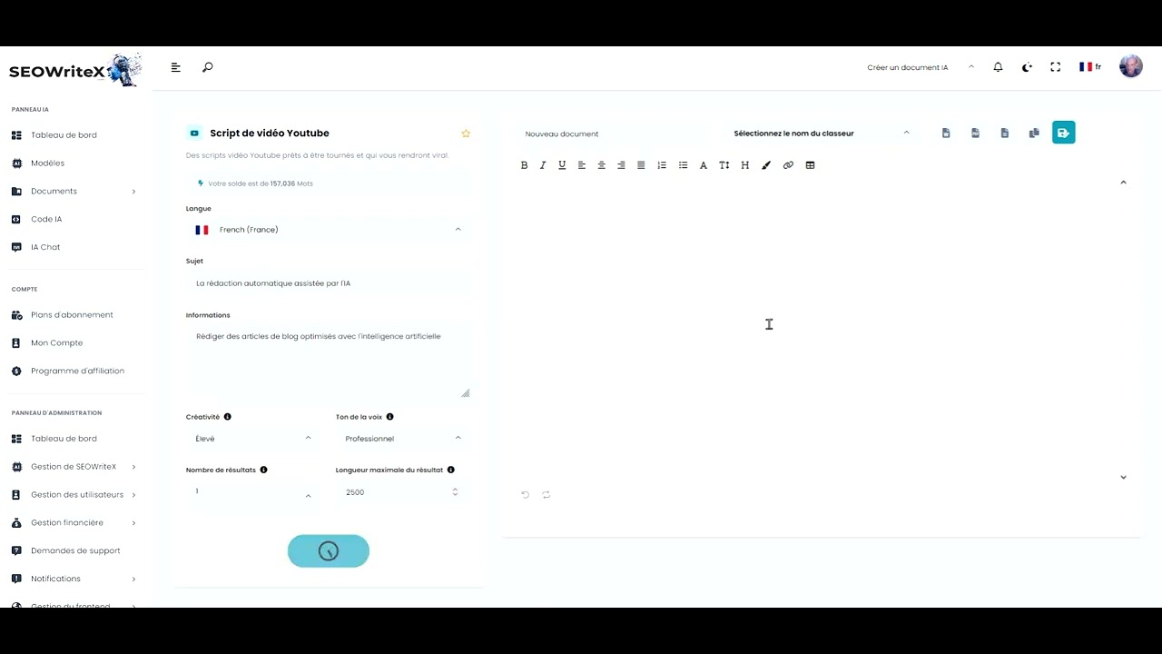 SEOWriteX tutorial