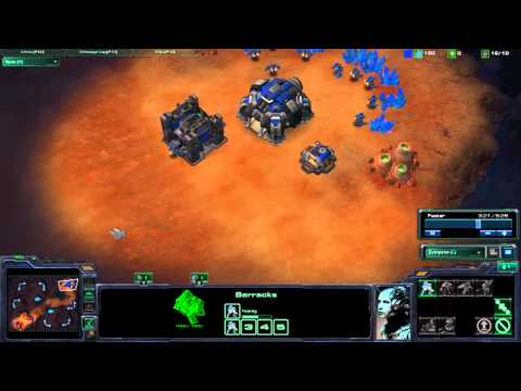 How To Proxy Barracks/Marine Rush 1v1 In Starcraft 2 By Darkz