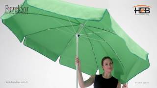 HEB Parasol - Büyüksoy Şemsiye - "Beach Parasol" - "Plaj Şemsiyesi"