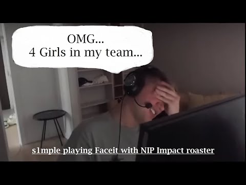 s1mple + NIP Impact girls || girls carry game for s1mple