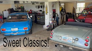 1970 Alfa Romeo, 1970 Datsun Fairlady, 1966 Volvo 122s Amazon, 1972 Mercedes Benz 250c, 1992 BMW E30