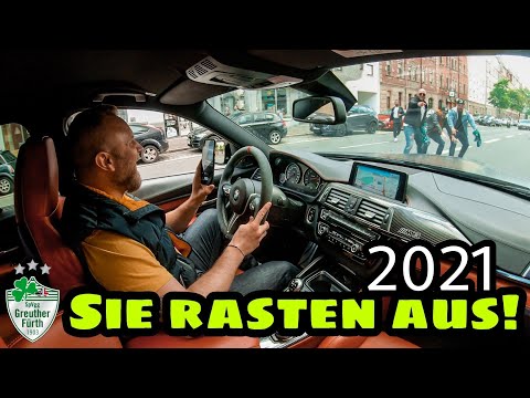 Aufstiegsfeier Greuther Fürth im M3 - Achtung, nur ACTION und SOUND | Auto Corso in die 1. Liga!