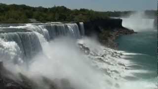 preview picture of video 'Niagara Falls from Observation Deck and Goat Islands (American Side)'