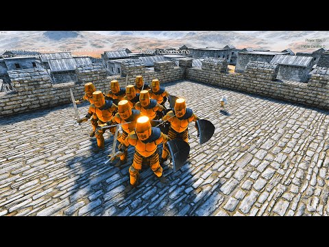 Golden Knights Mission to Save Little Kitten Vs Heavy Knights - Ultimate Epic Battle Simulator UEBS